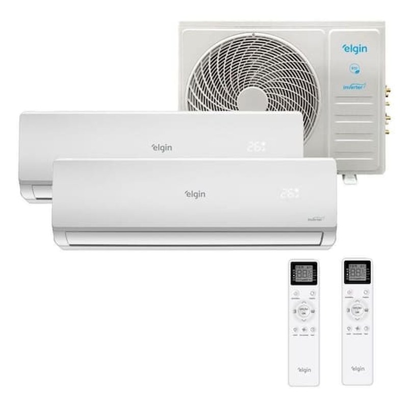 Ar-condicionado Bi Split Elgin 18.000 BTUs Quente e Frio Inverter 220V R32