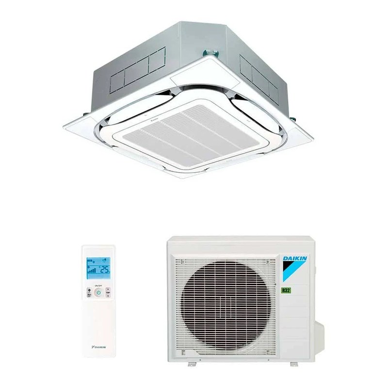 Ar-condicionado Split Cassete Inverter Daikin Sky Air 30.000 BTUs Quente/Frio 220V