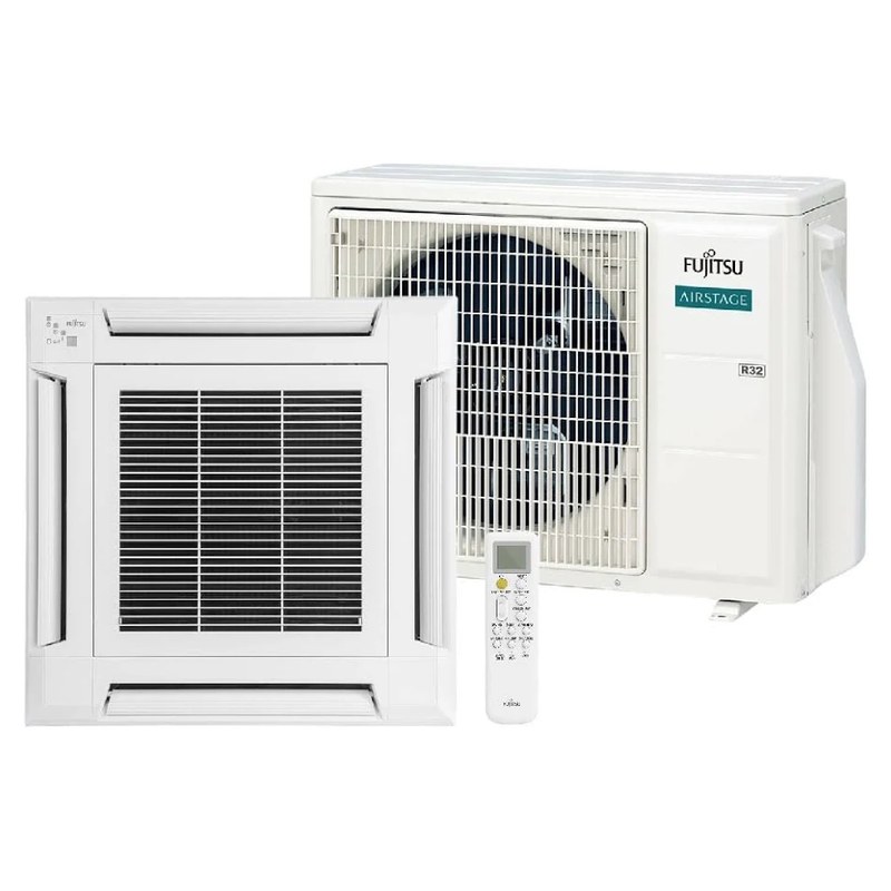 Ar-condicionado Split Cassete Inverter Fujitsu 18.000 BTUs Quente/Frio 220V