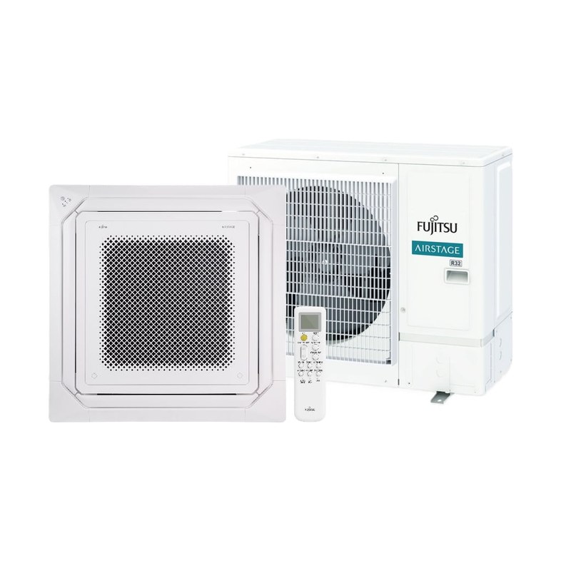 Ar-condicionado Split Cassete Inverter Fujitsu 36.000 BTUs Quente/Frio