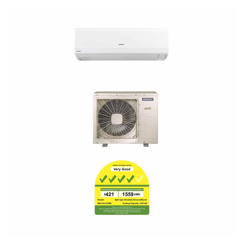 Ar-condicionado Split Hitachi Inverter 12.000 BTUs Frio RAC-GJ13CMS
