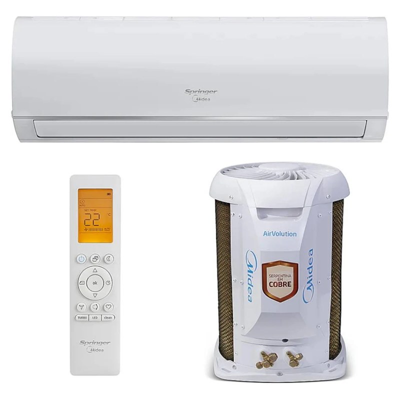 Ar-condicionado Split Inverter Springer Midea AirVolution Connect 18.000 BTUs 220V