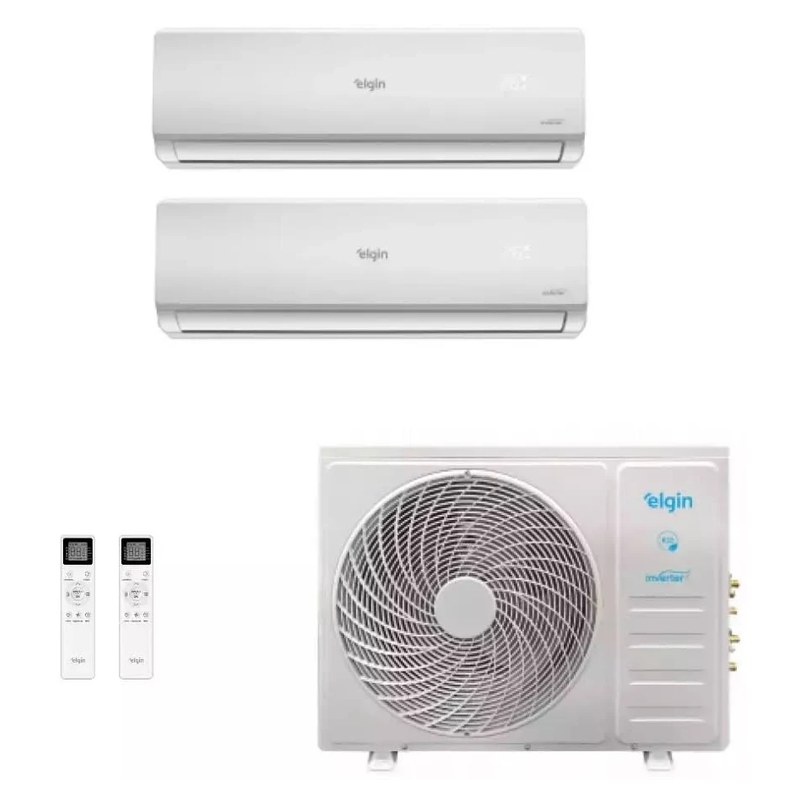 Ar-condicionado Bi Split Hi Wall Inverter Elgin Total Plus 18.000 BTUs Quente/Frio 220V