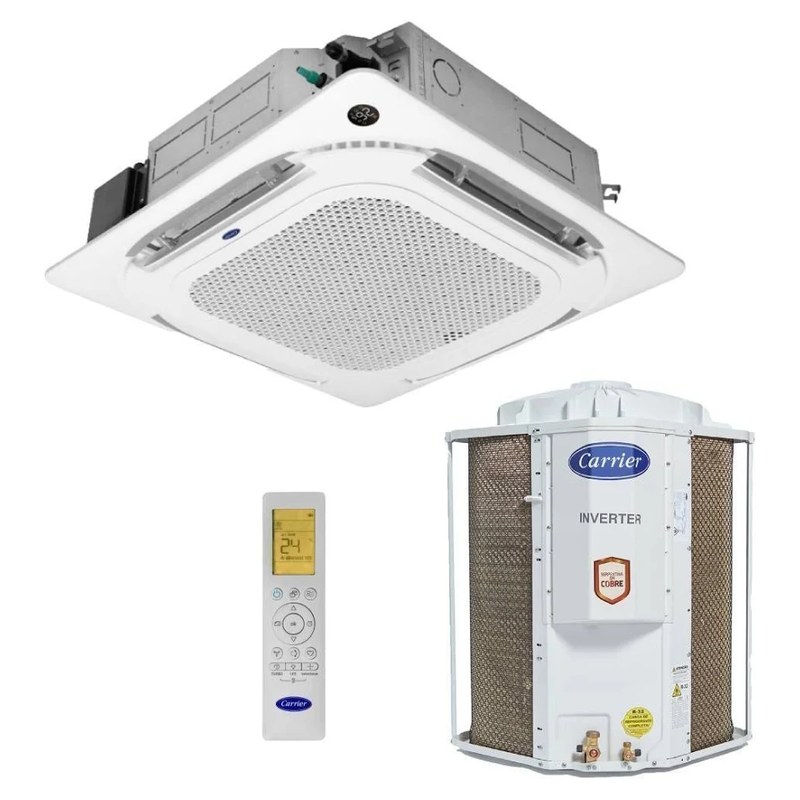 Split Cassete 4 Vias Carrier 60.000 BTUs Frio Inverter 220V