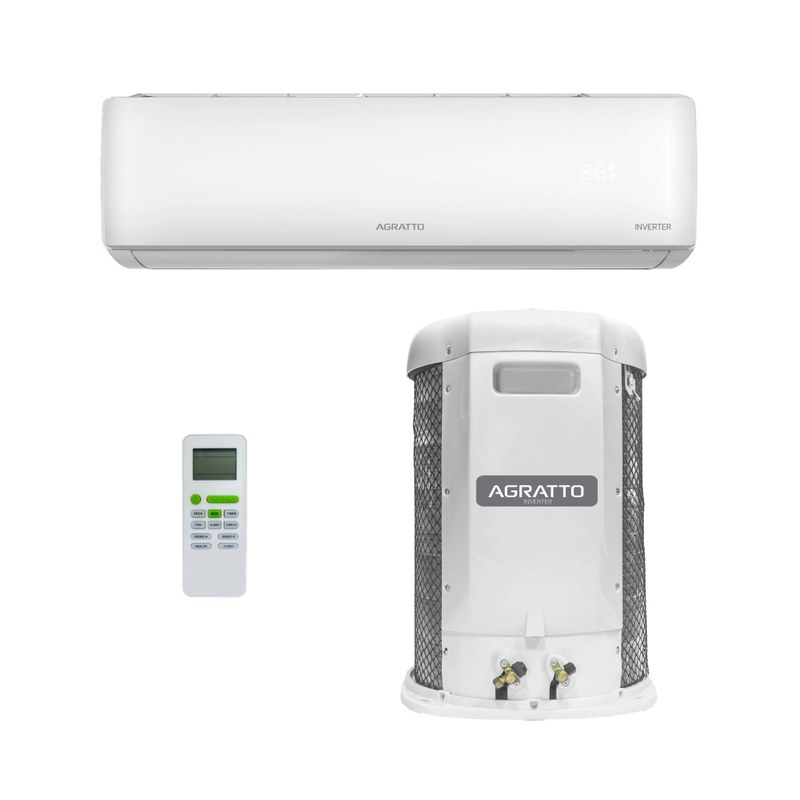 Ar-condicionado Split Hi Wall Inverter Agratto Liv Top 18.000 BTUs Frio 220V