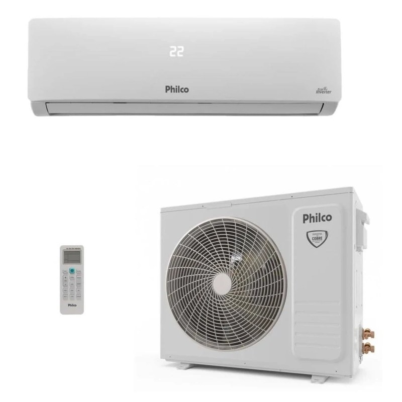 Ar-condicionado Split Hi Wall Philco Inverter 24.000 BTUs Frio 220V