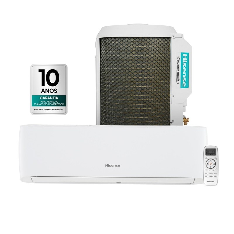 Ar-condicionado Split Hi Wall Hisense Eco Plus II 12.000 BTUs Inverter 220V