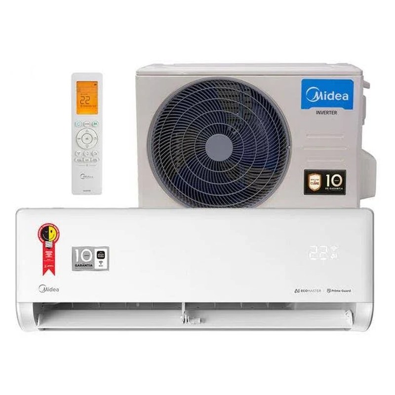 Ar-condicionado Split Inverter Midea AI Ecomaster 12.000 BTUs Frio 220V